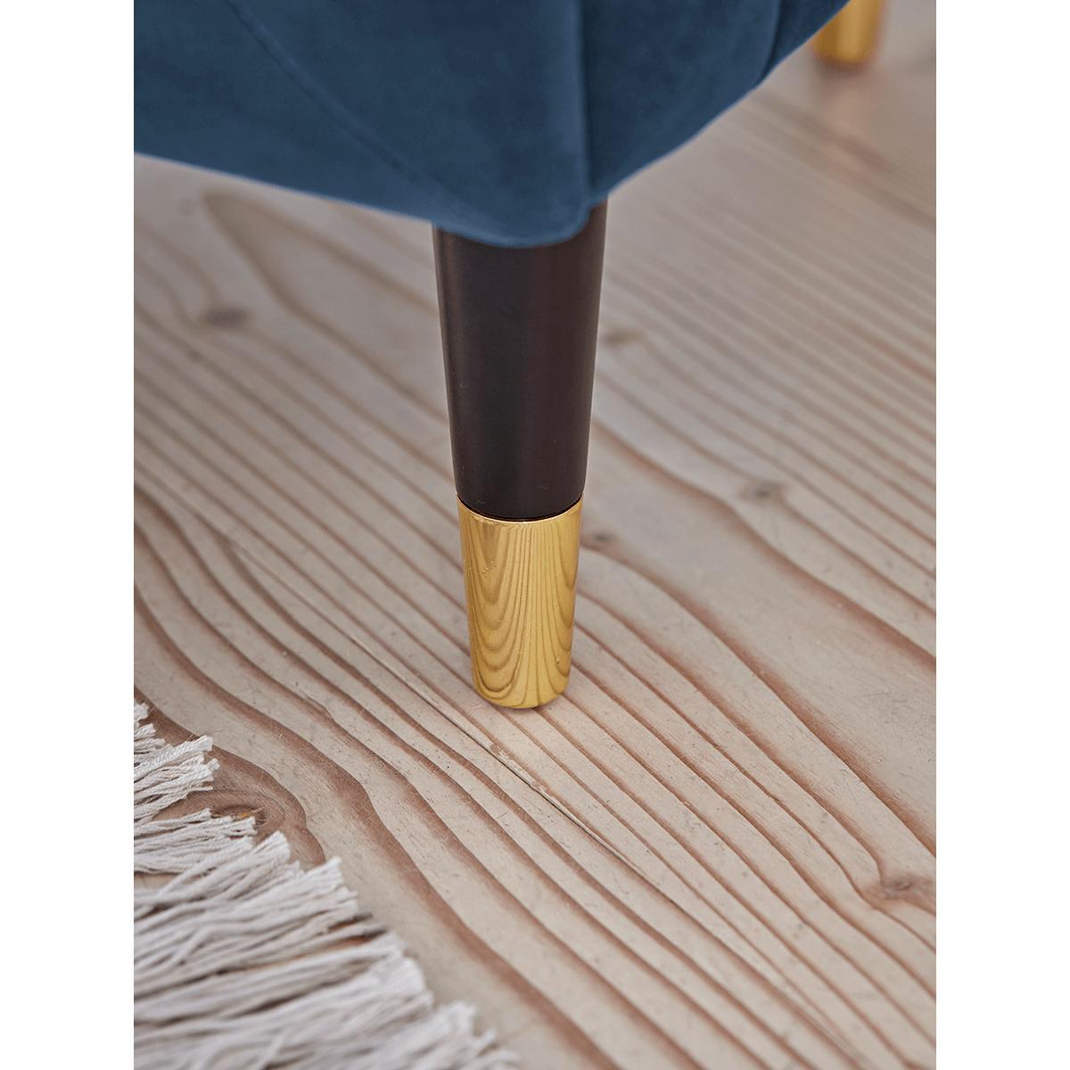 Fluted Velvet Occasional Chair - Blue – image 4