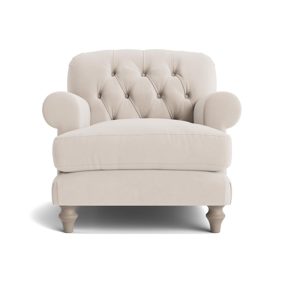 Bern Armchair – Pewter Cotton Linen – image 12