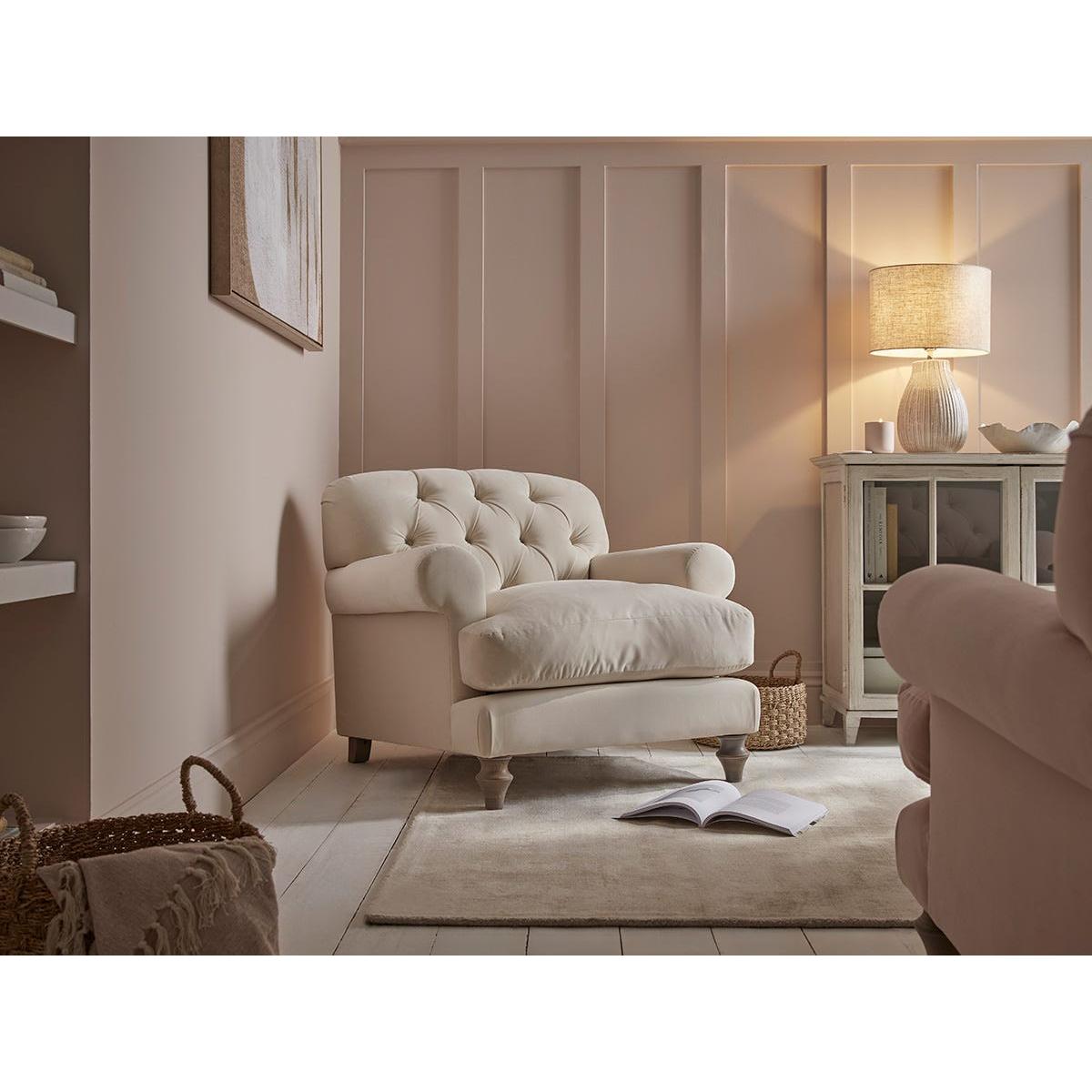 Bern Armchair – Pewter Cotton Linen – image 3