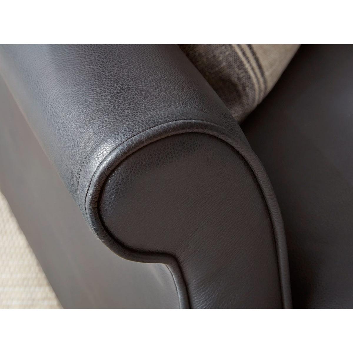 Giverny Armchair – Grey Leather – image 3