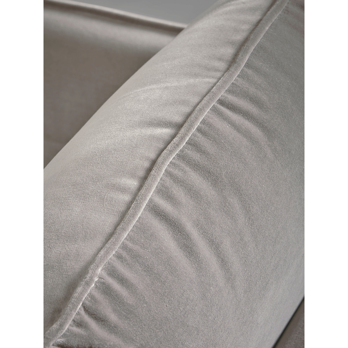 Scandi Armchair Swedish Grey Cotton Velvet – image 4