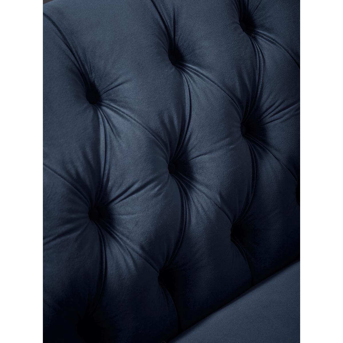 NEW Margeaux Loveseat - Mid Blue Velvet – image 3