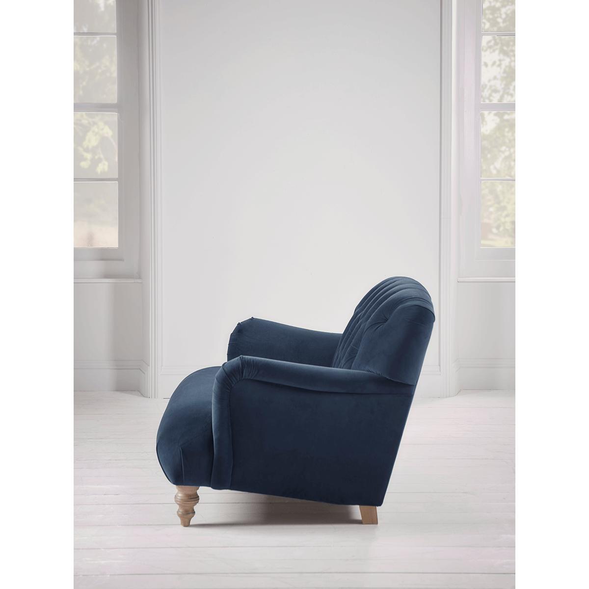 NEW Margeaux Loveseat - Mid Blue Velvet – image 5