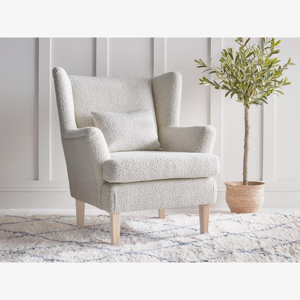 Trosa Armchair – Grey Leather – image 1