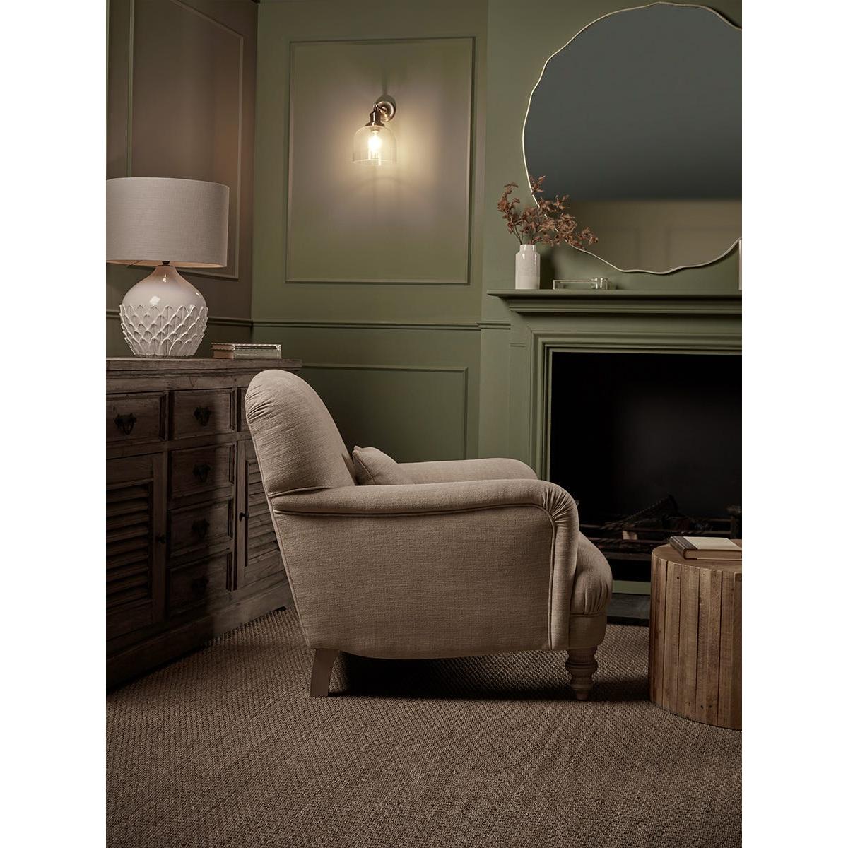 Horton Armchair - Olive Luxury Linen – image 2