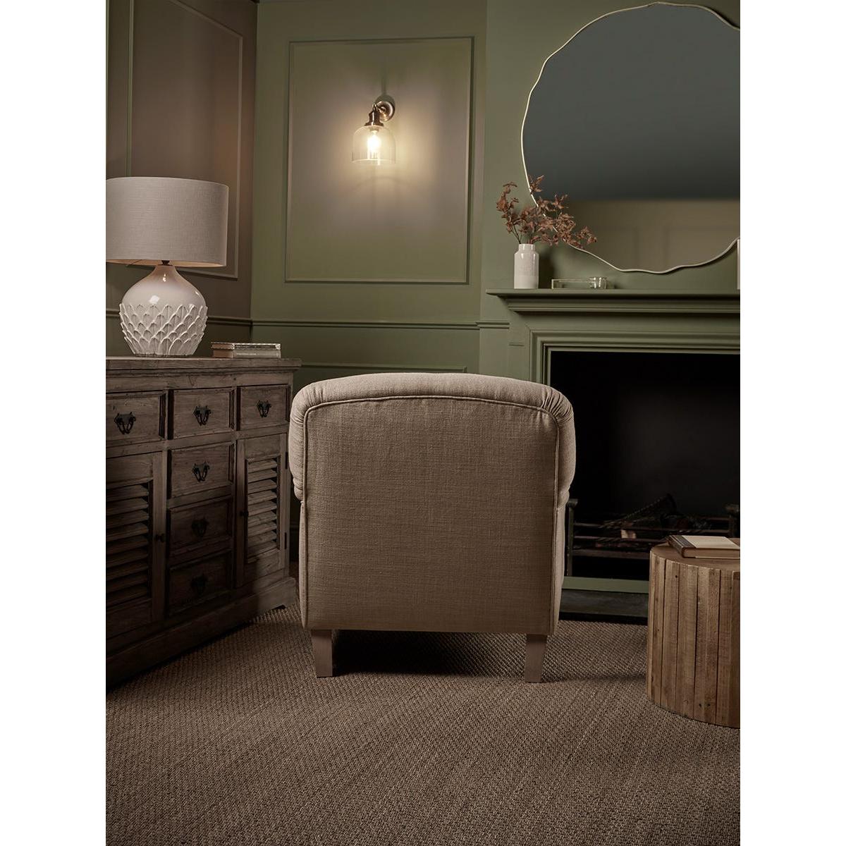 Horton Armchair - Olive Luxury Linen – image 3