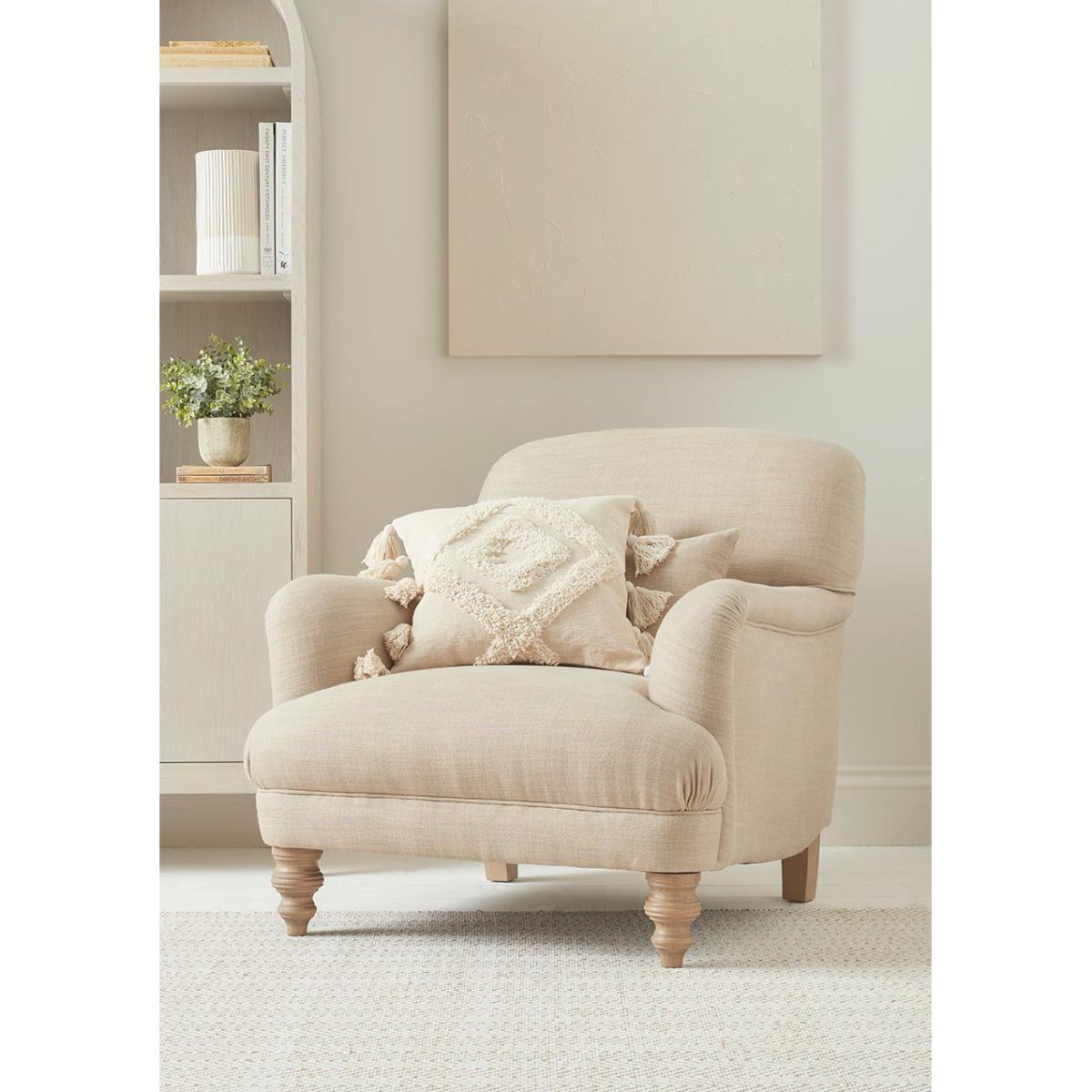 Horton Armchair - Olive Luxury Linen – image 4