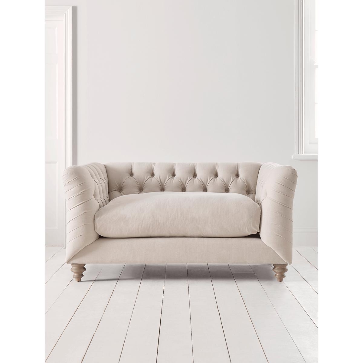 NEW Dora Buttoned Loveseat - Blush Velvet – image 5