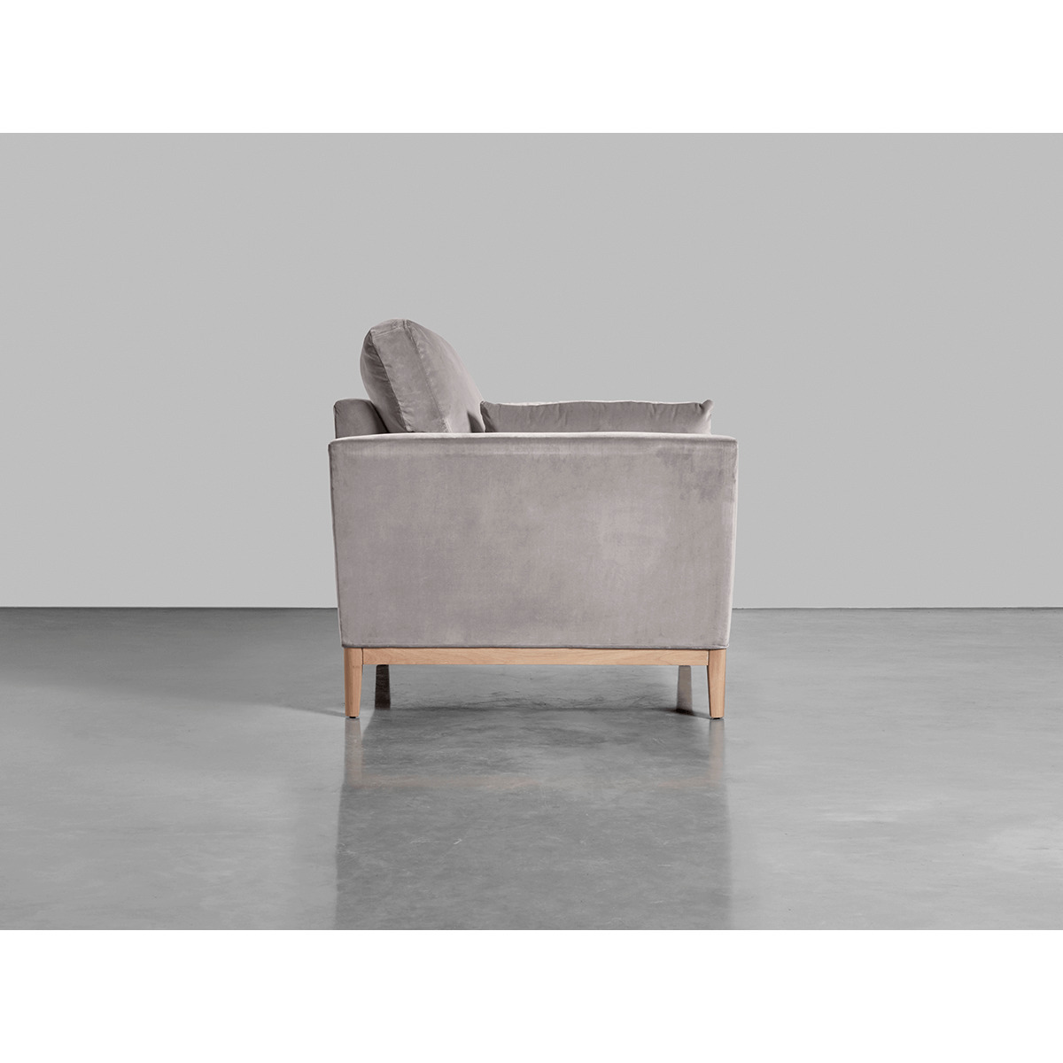 The Nordic Armchair - Swedish Grey Cotton Velvet – image 2