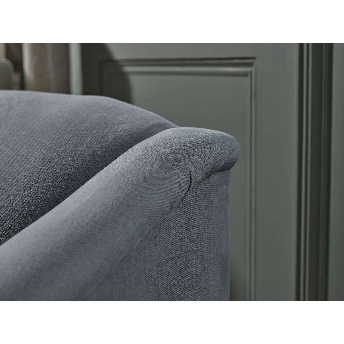 Assan Armchair – Navy Opulent Cotton Velvet – image 6