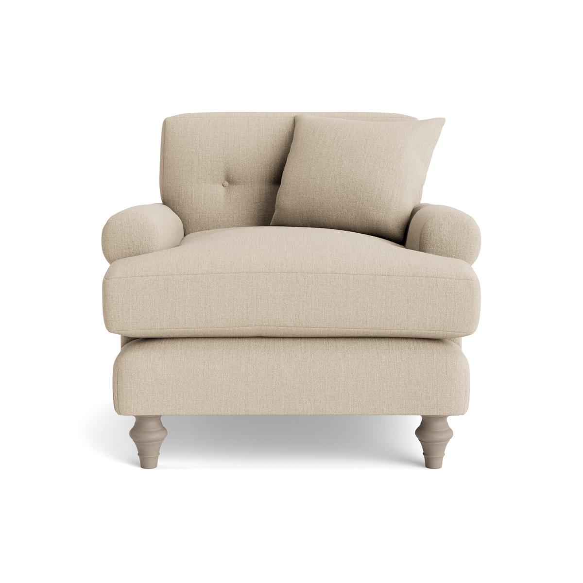 Visby Armchair – French Blue Cotton Stripe – image 9