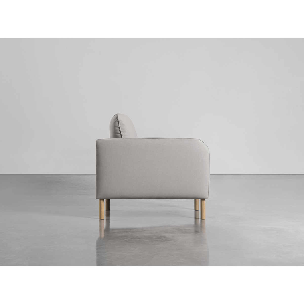 Scandi Armchair Ash Linen Cotton Blend – image 2
