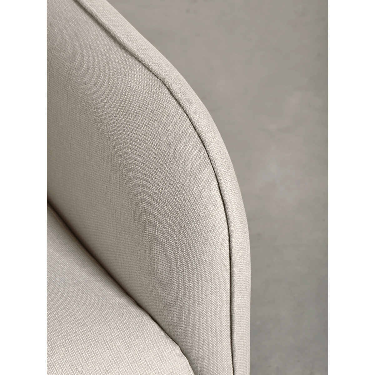 Scandi Armchair Ash Linen Cotton Blend – image 3