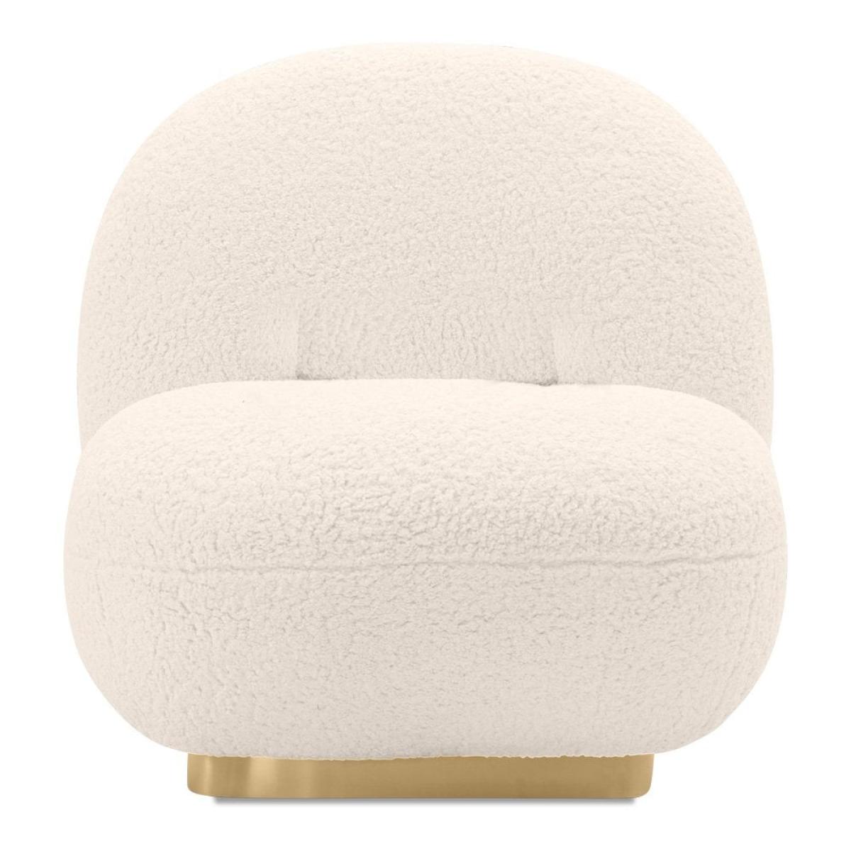 Erin Armchair, Ivory White Boucle – image 3