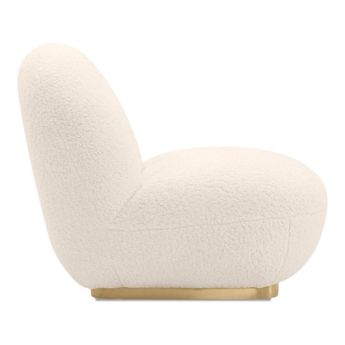 Erin Armchair, Ivory White Boucle – image 5