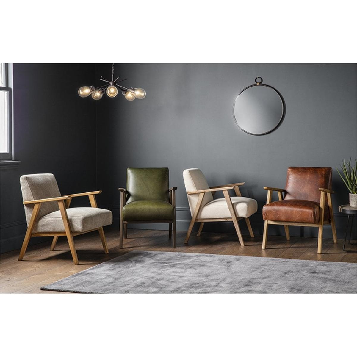 £50 Off Francisco Wooden Armchair, Cream – image 5