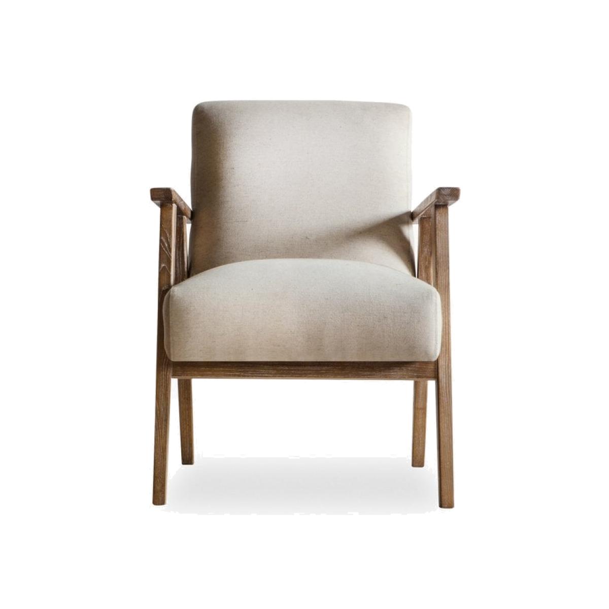 £50 Off Francisco Wooden Armchair, Cream – image 1
