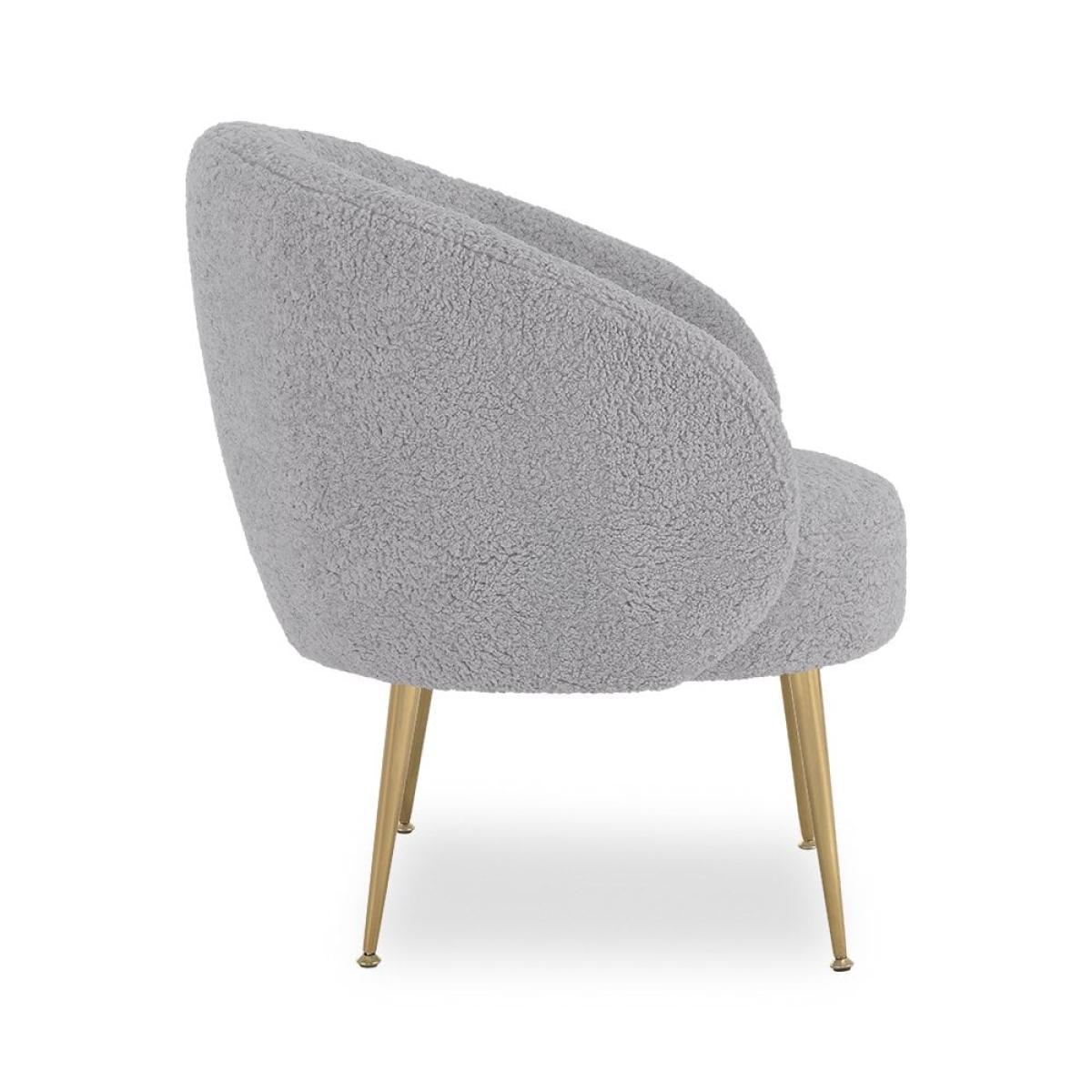 Ella Accent Armchair, Grey Boucle – image 6