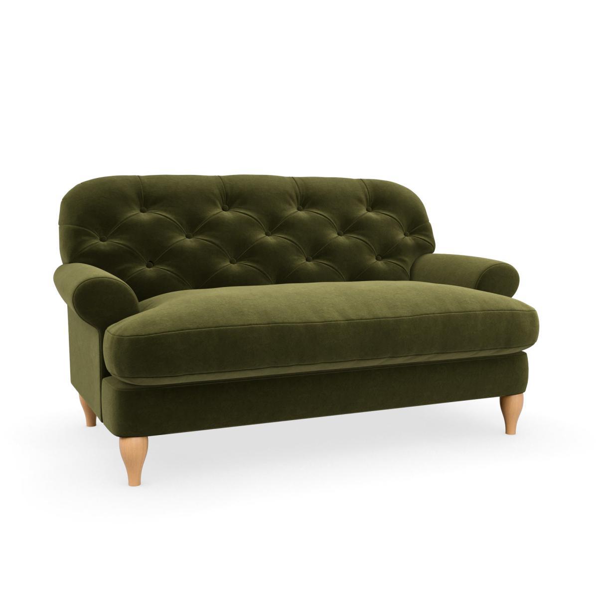 Canterbury Luxury Velvet Snuggle Chair Luxury Velvet Olive – image 2