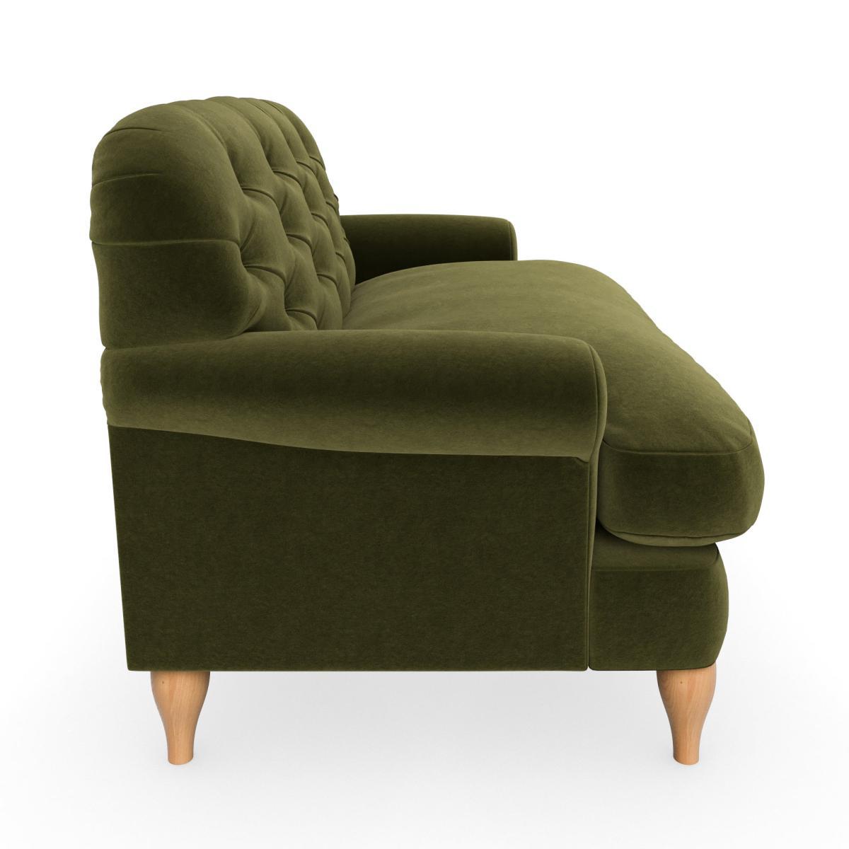 Canterbury Luxury Velvet Snuggle Chair Luxury Velvet Olive – image 4