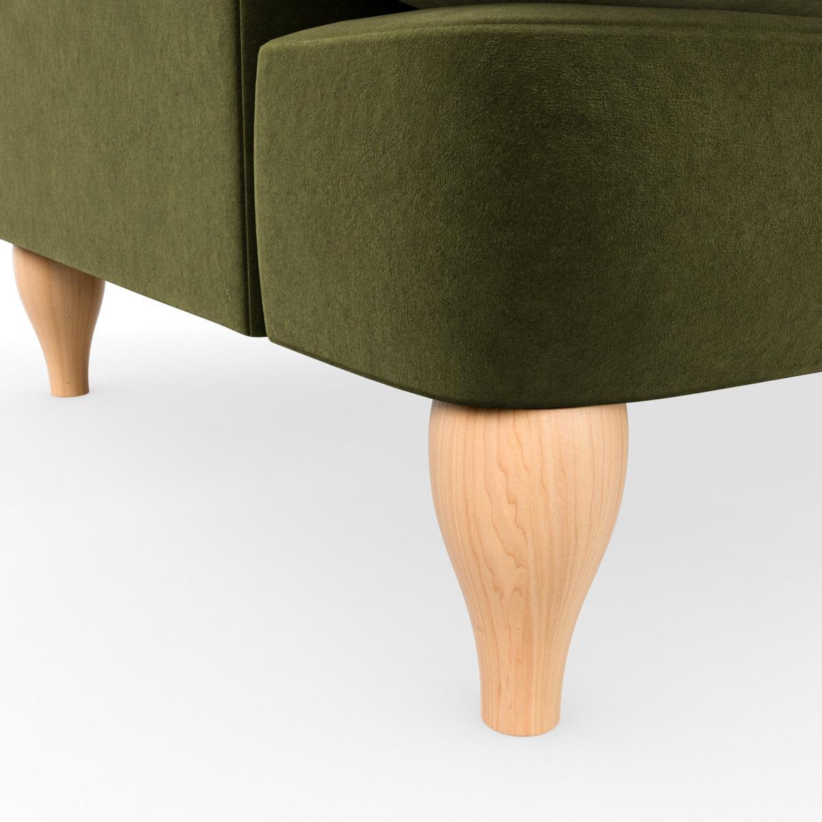 Canterbury Luxury Velvet Snuggle Chair Luxury Velvet Olive – image 6
