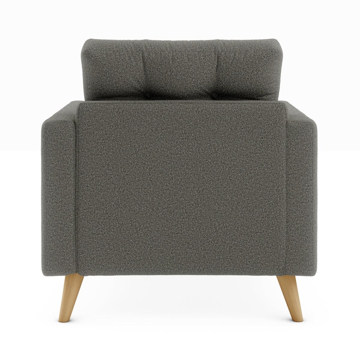 Lewes Woolly Marl Snuggle Chair Cosy Marl Soft Granite – image 5