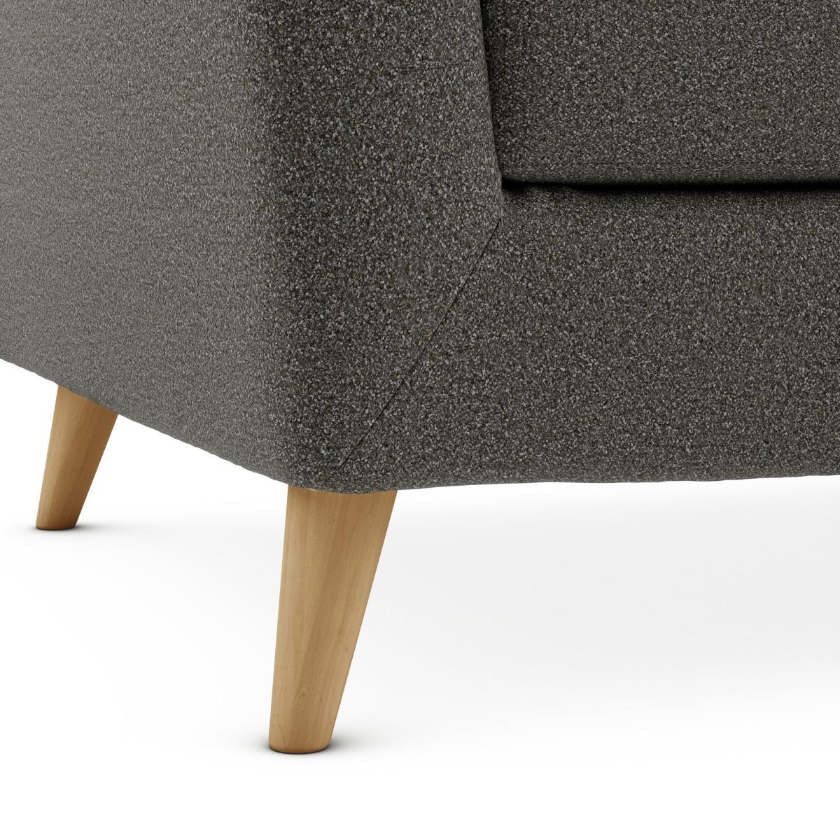 Lewes Woolly Marl Snuggle Chair Cosy Marl Soft Granite – image 6
