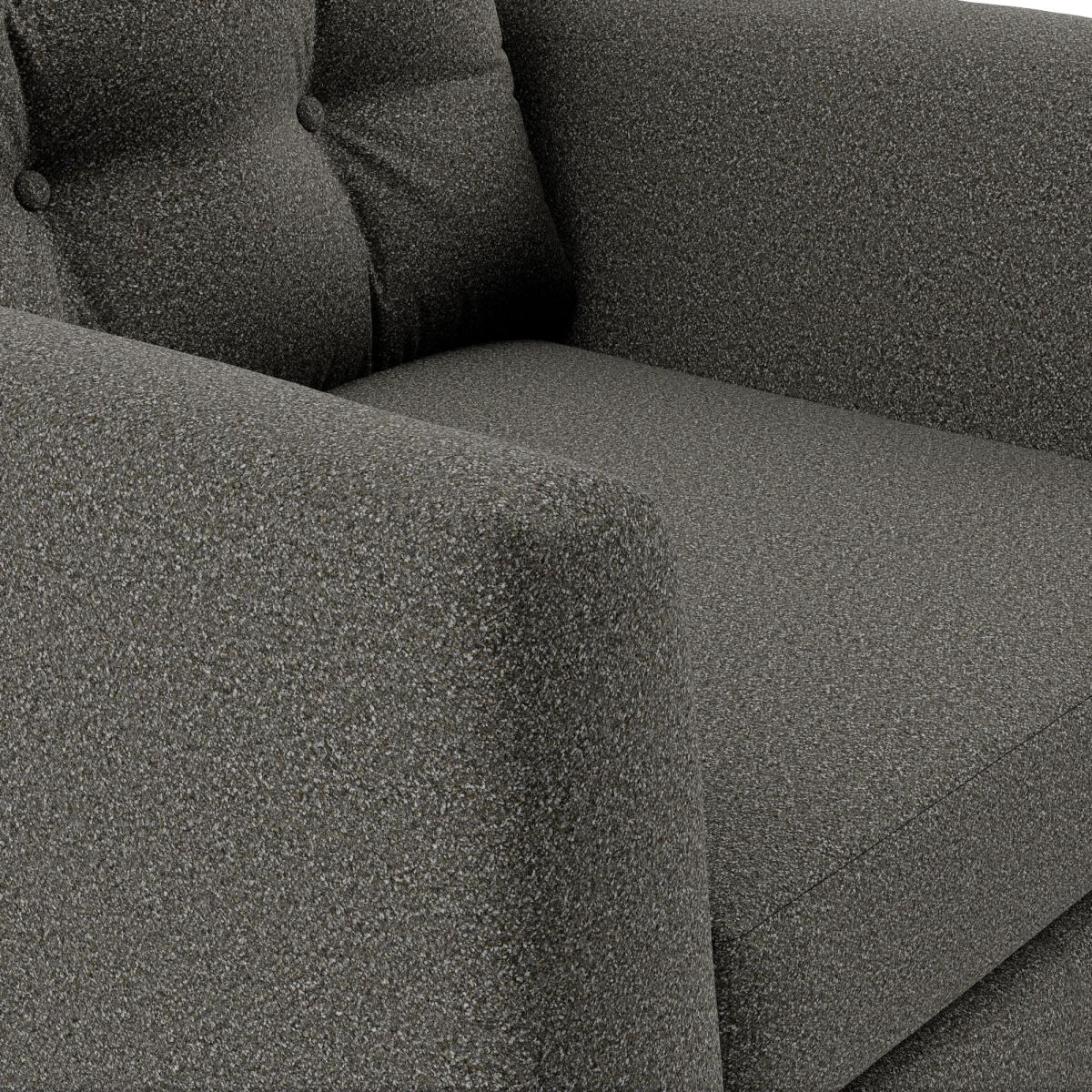 Lewes Woolly Marl Snuggle Chair Cosy Marl Soft Granite – image 7