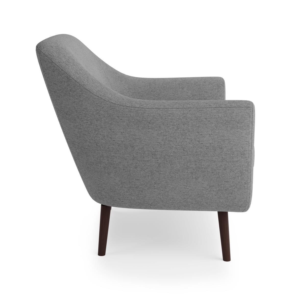 Eddie Fabric Large Armchair Grey – image 4