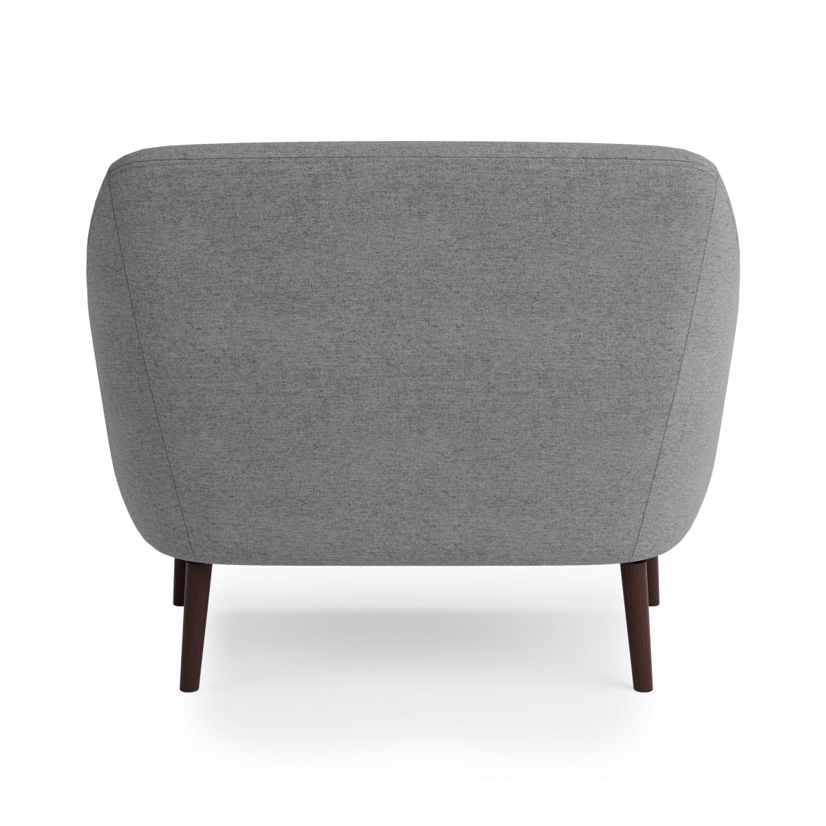 Eddie Fabric Large Armchair Grey – image 5