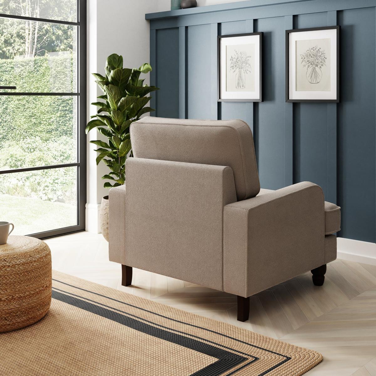 Beatrice Chunky Soft Chenille Armchair Chunky Soft Chenille Natural – image 6