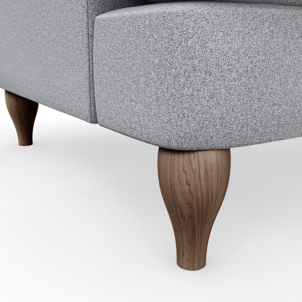 Canterbury Woolly Marl Snuggle Chair Woolly Marl Warm Grey – image 6