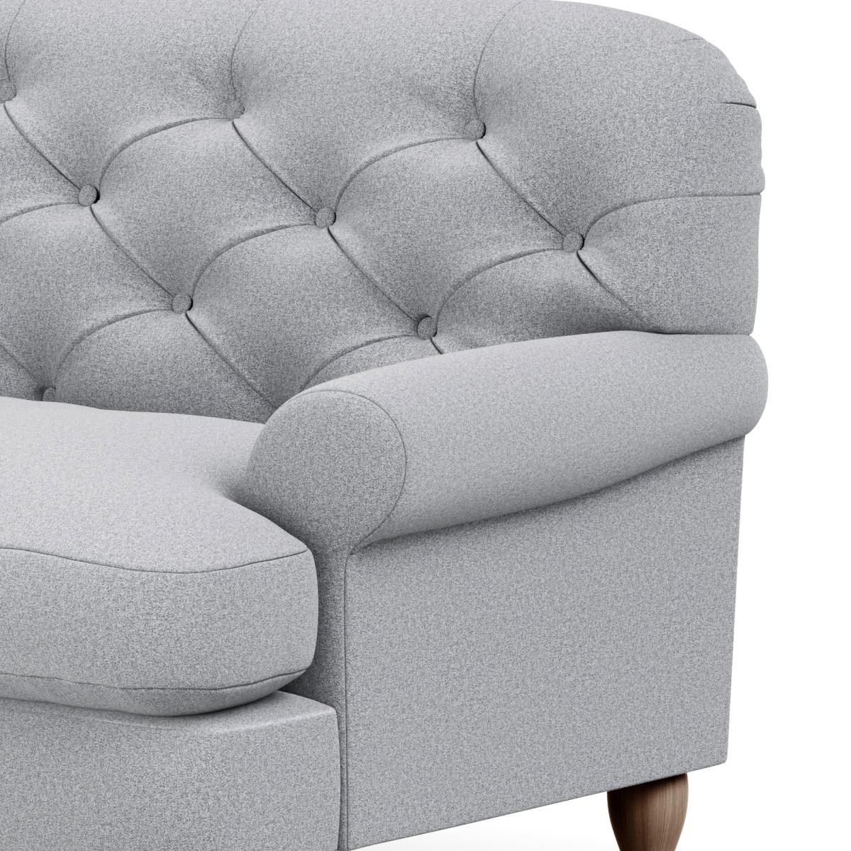 Canterbury Woolly Marl Snuggle Chair Woolly Marl Warm Grey – image 7