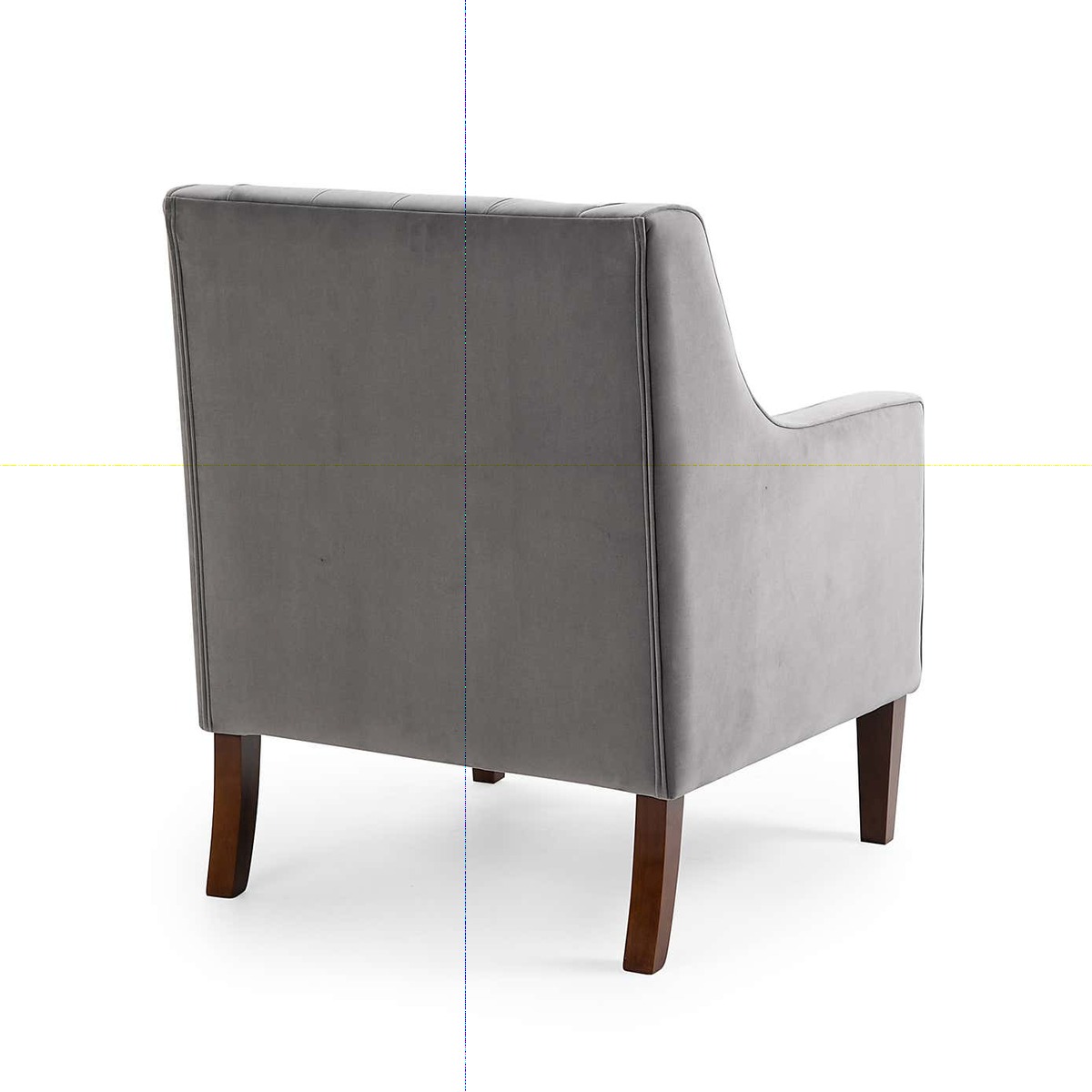 Isabel Velvet Chesterfield Armchair Grey – image 4