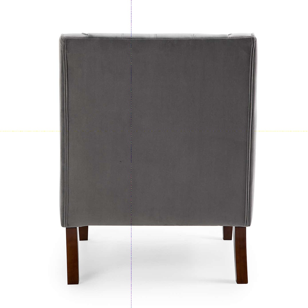 Isabel Velvet Chesterfield Armchair Grey – image 5