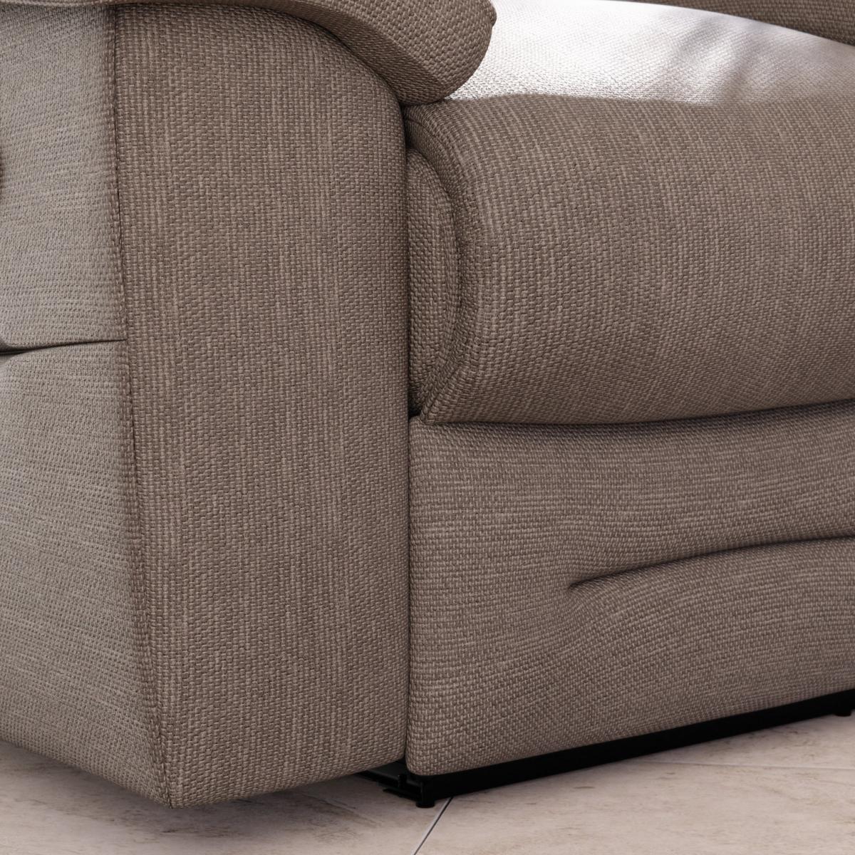 Lulworth Manual Recliner Armchair Honeycomb Chenille Latte – image 8