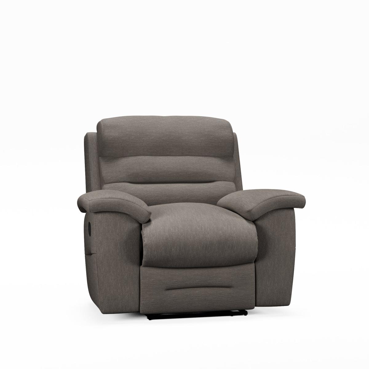 Lulworth Manual Recliner Armchair Honeycomb Chenille Latte – image 9