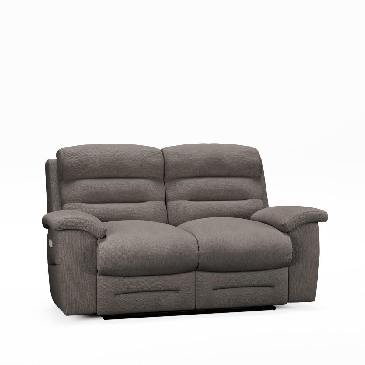 Lulworth 2 Seater Power Recliner Sofa Honeycomb Chenille Latte – image 9