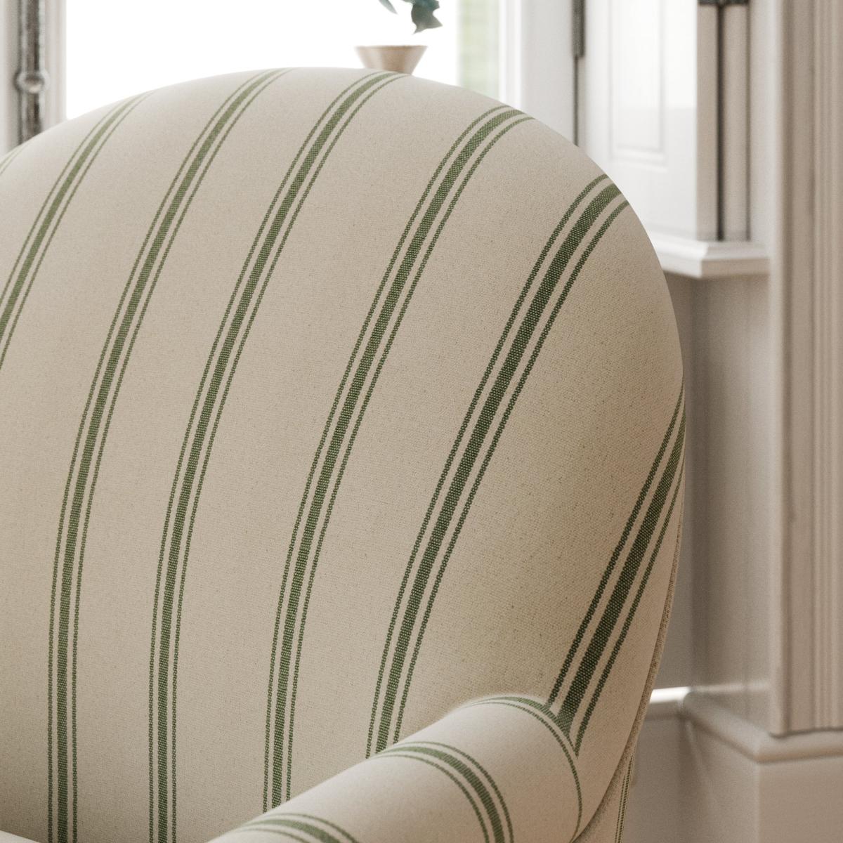 Petit Terracotta Folkstone Stripe Armchair – image 3