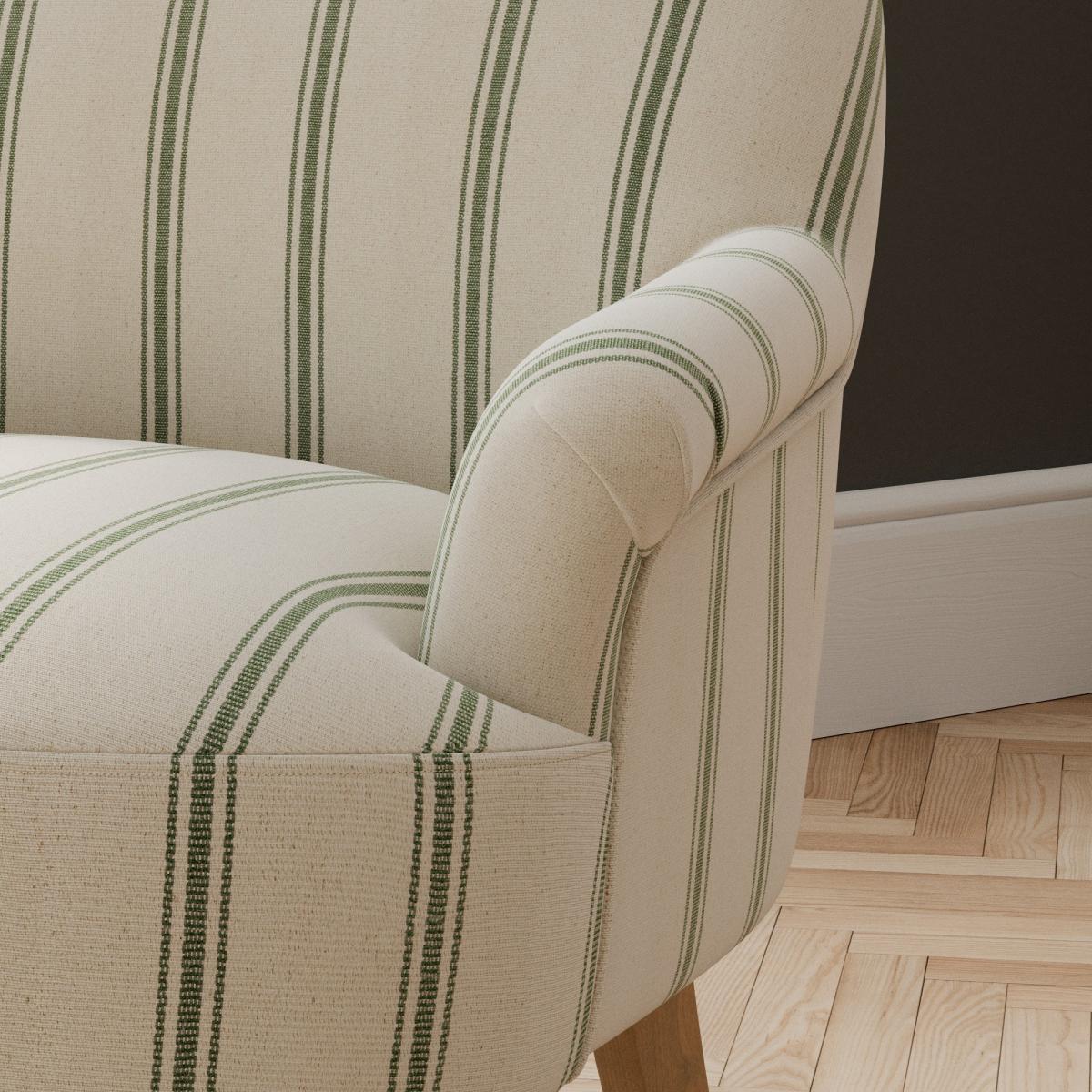 Petit Terracotta Folkstone Stripe Armchair – image 4