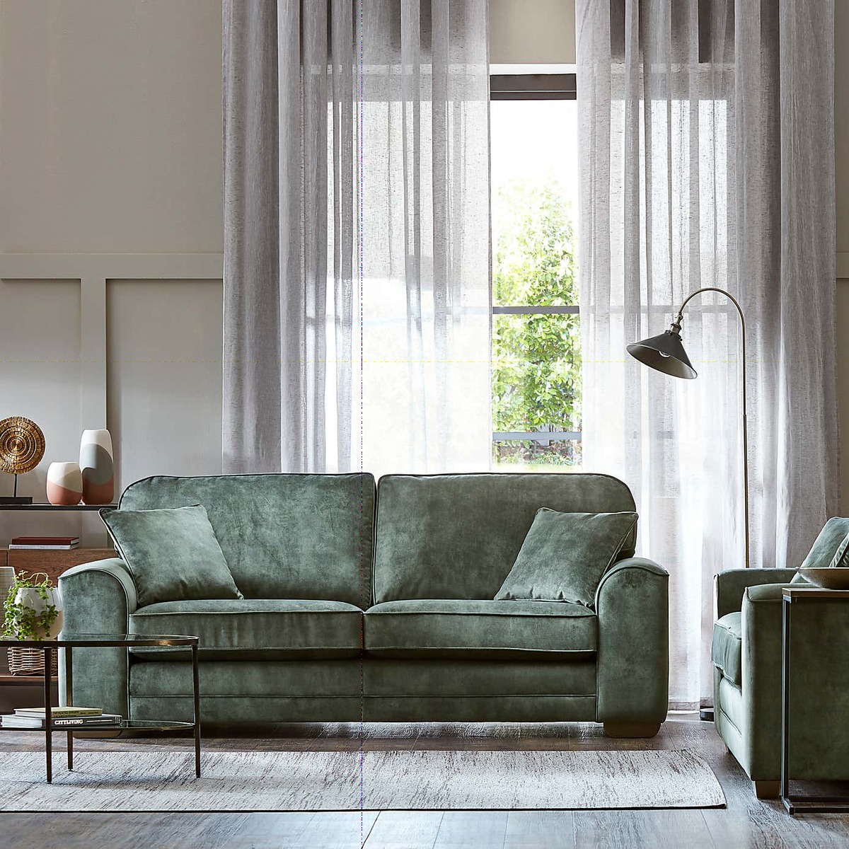Morello Armchair Slub Velvet Slub Velvet Forest Green – image 2