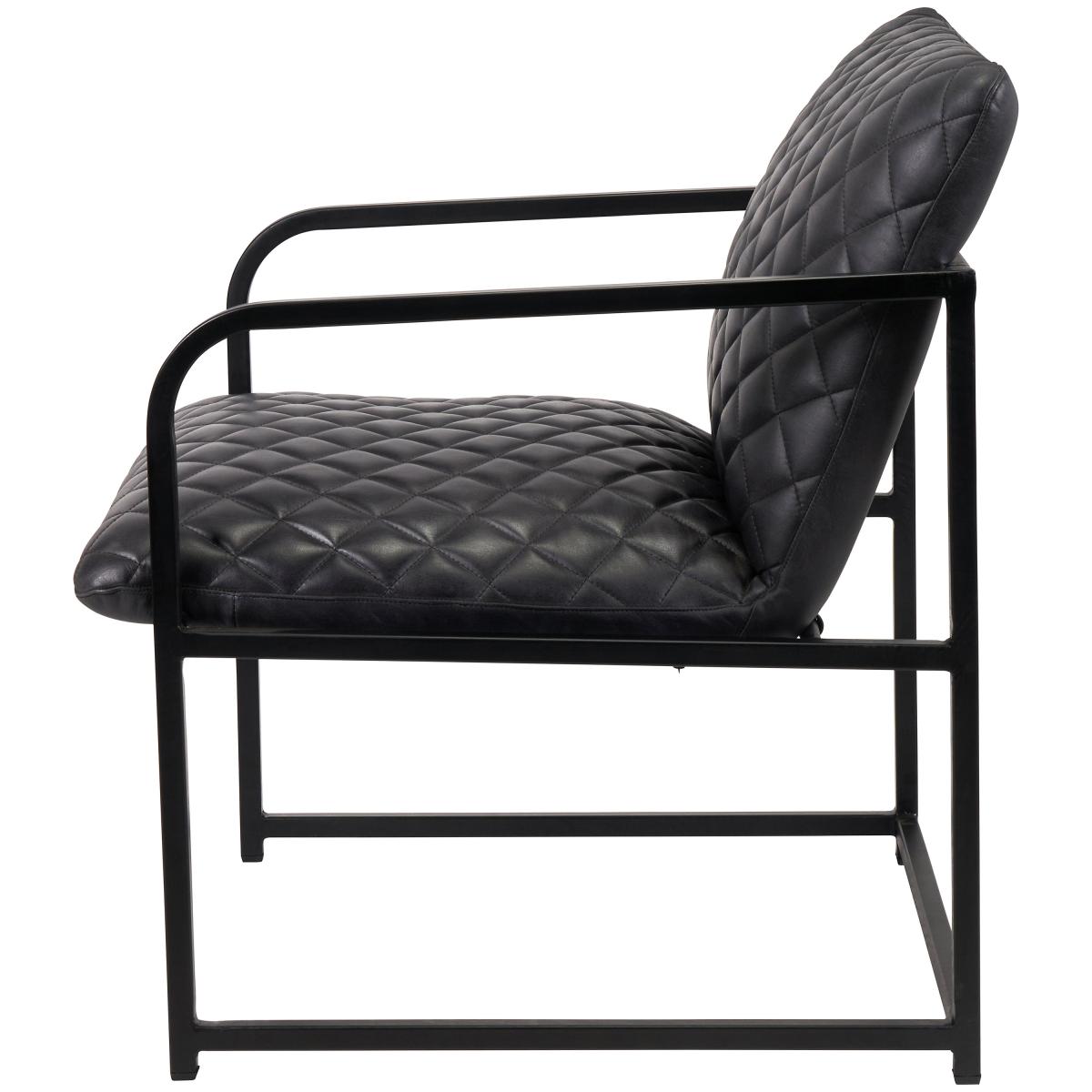 Marchetti Leather Armchair Steel – image 3