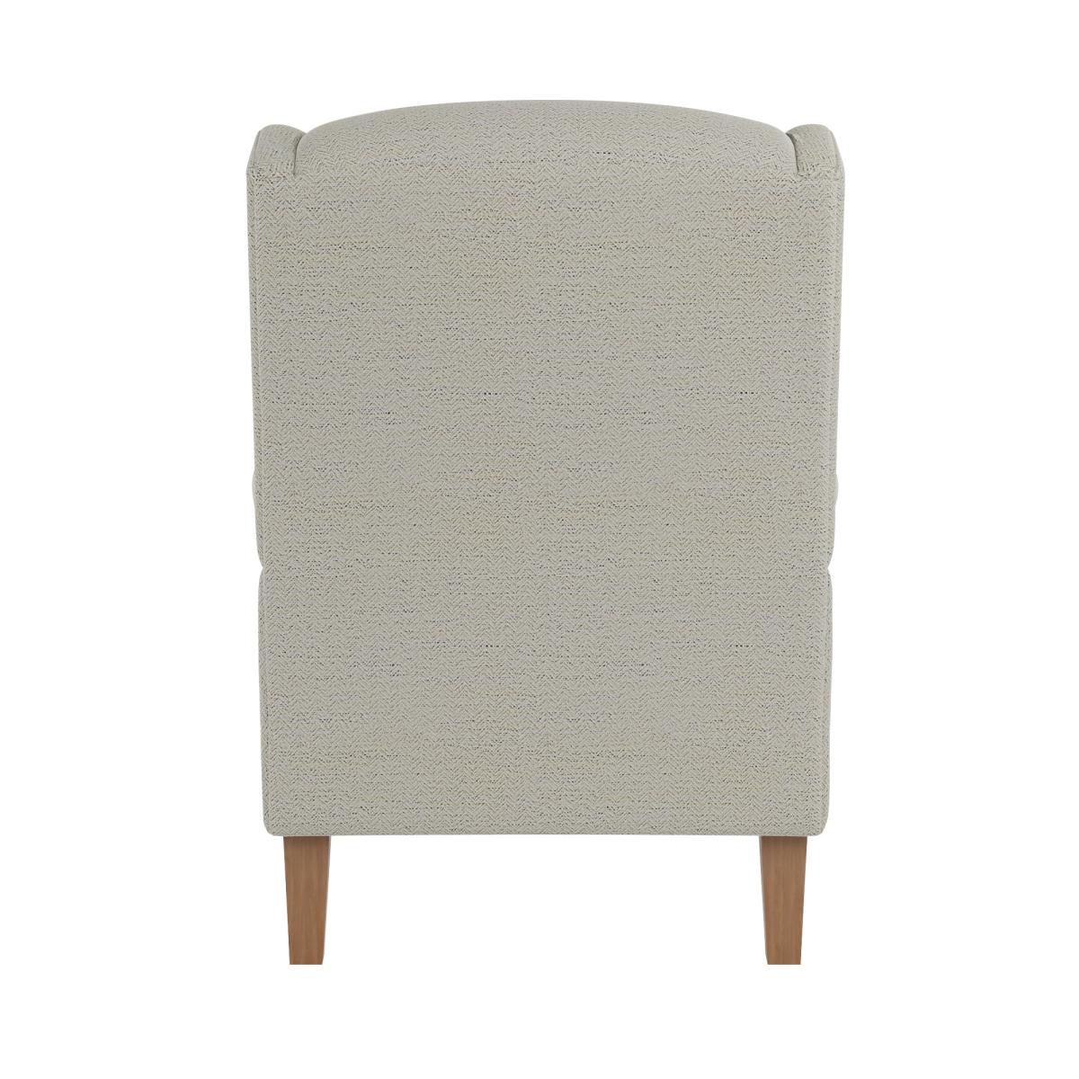 Oswald Grey Herringbone Armchair Grey – image 5