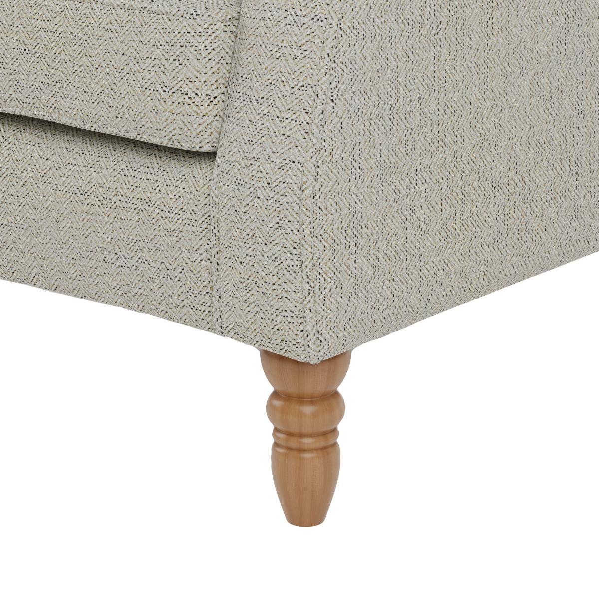 Oswald Grey Herringbone Armchair Grey – image 6