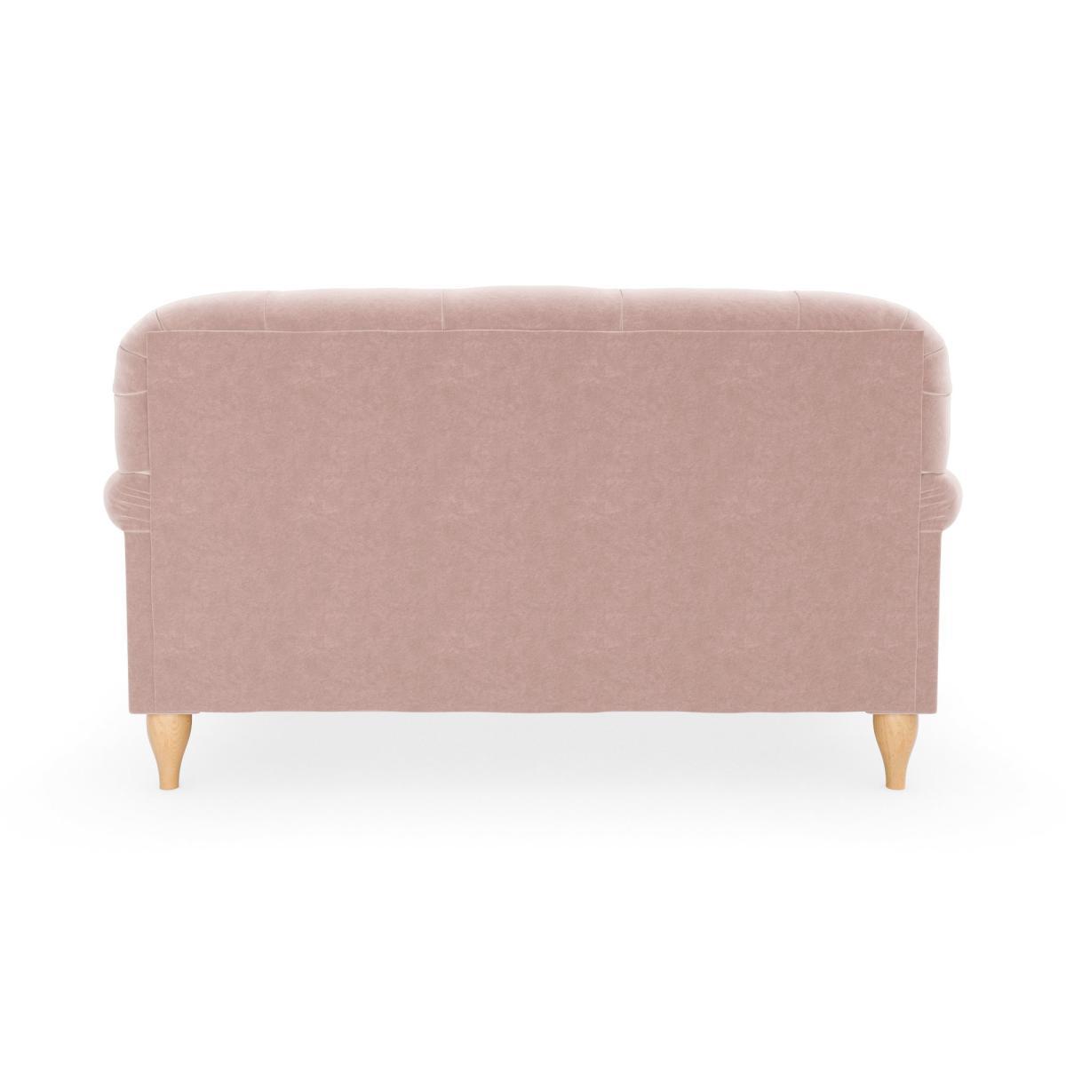 Canterbury Luxury Velvet Snuggle Chair Luxury Velvet Peach Blush – image 5