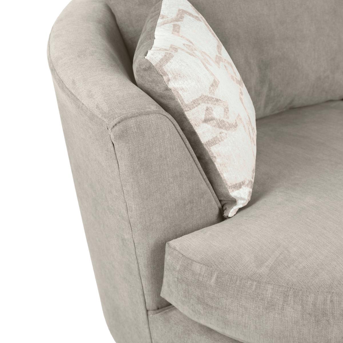 Washington Fabric Swivel Chair Stone – image 6