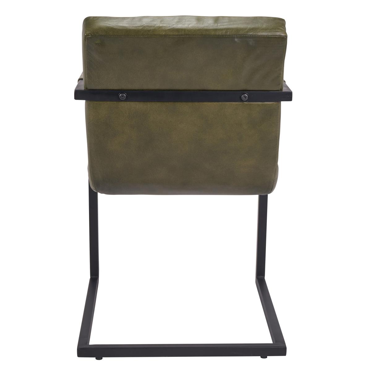 Vittorio Leather Armchair Sage – image 5