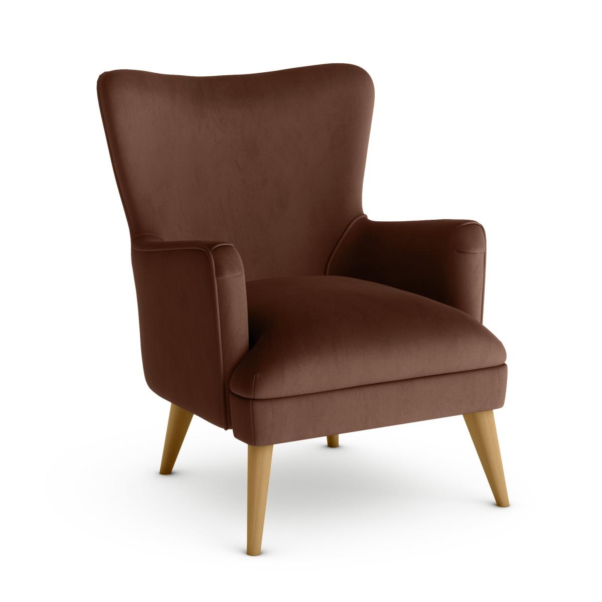 Marlow Luxury Velvet Armchair Luxury Velvet Pinecone – image 2