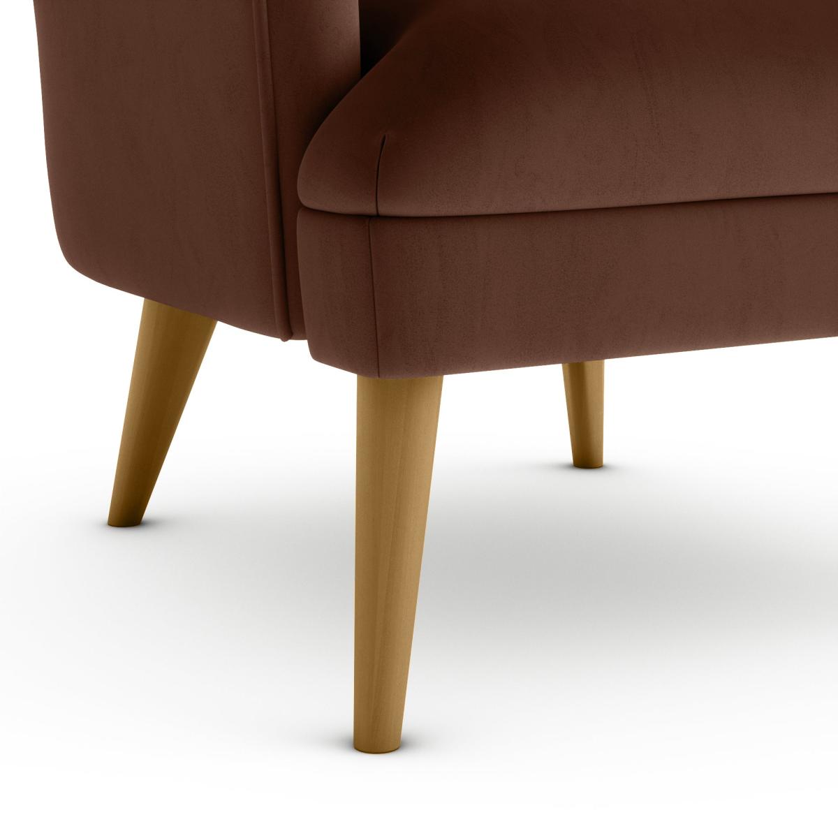 Marlow Luxury Velvet Armchair Luxury Velvet Pinecone – image 6