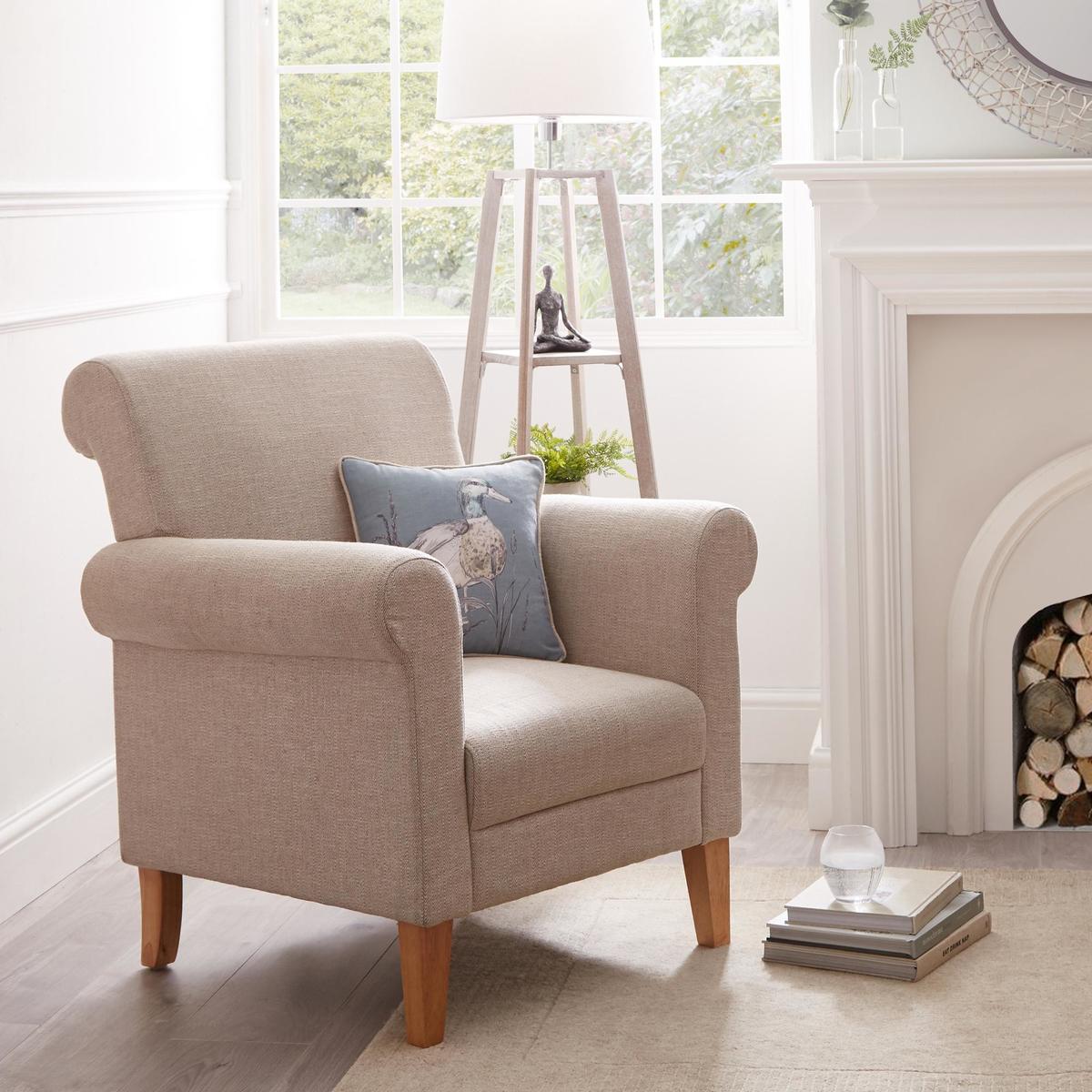 Valencia Herringbone Armchair - Natural Cream (Natural) – image 2